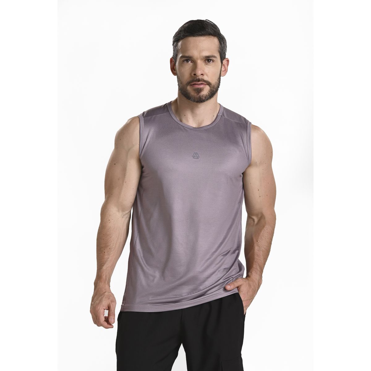 BELIFE - Camiseta manga sisa taupe para hombre