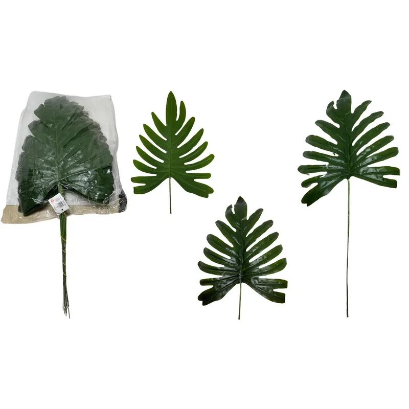 MAZUGI - Palmeras Decorativa Artificial Mata De Hojas Packx12und 50cm