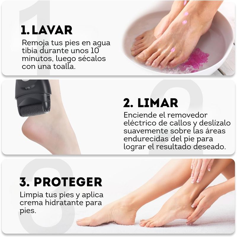 KOBALT - Removedor de Callos Eléctrico negro
