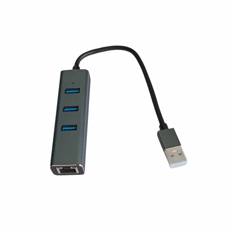 GENERICO - Multiplicador de Puertos - HUB USB 3.0 + RJ45 500128