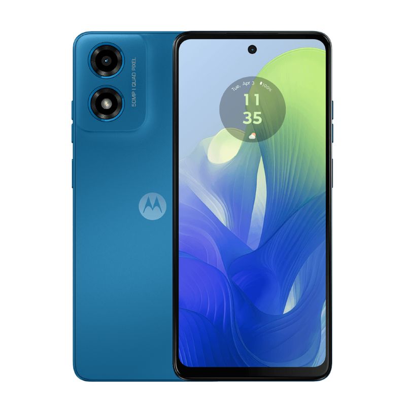 MOTOROLA - Celular Motorola Moto G04S 256Gb/4Ram Azul + Obsequio