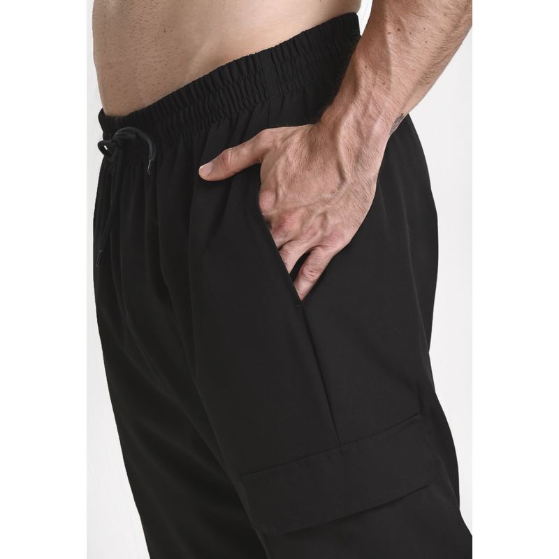 BELIFE - Pantalón deportivo negro para hombre