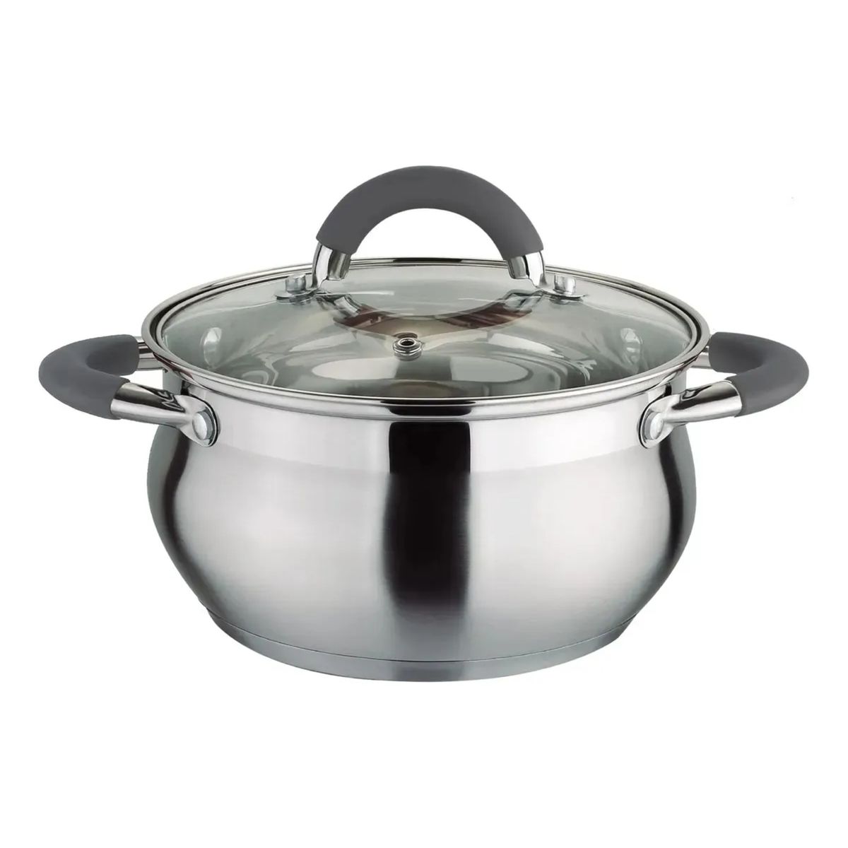HOME IDEAS - Olla En Acero Inoxidable 24 Cm 6.3 Lt Con Tapa