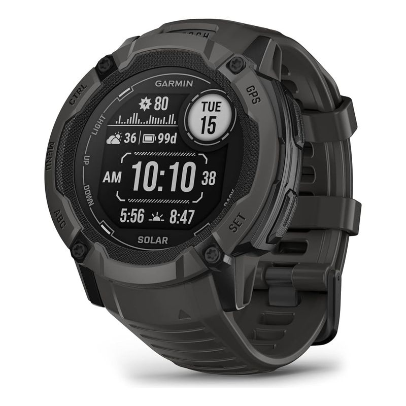 GARMIN - Smartwatch Garmin Instinct 2X Solar  GPS Táctico con Linterna LED