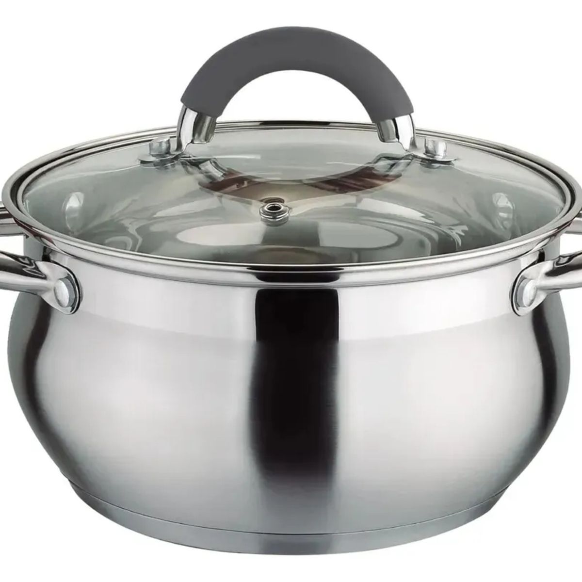 HOME ELEMENTS - Olla En Acero Inoxidable 18 Cm 2.5 Lt Con Tapa