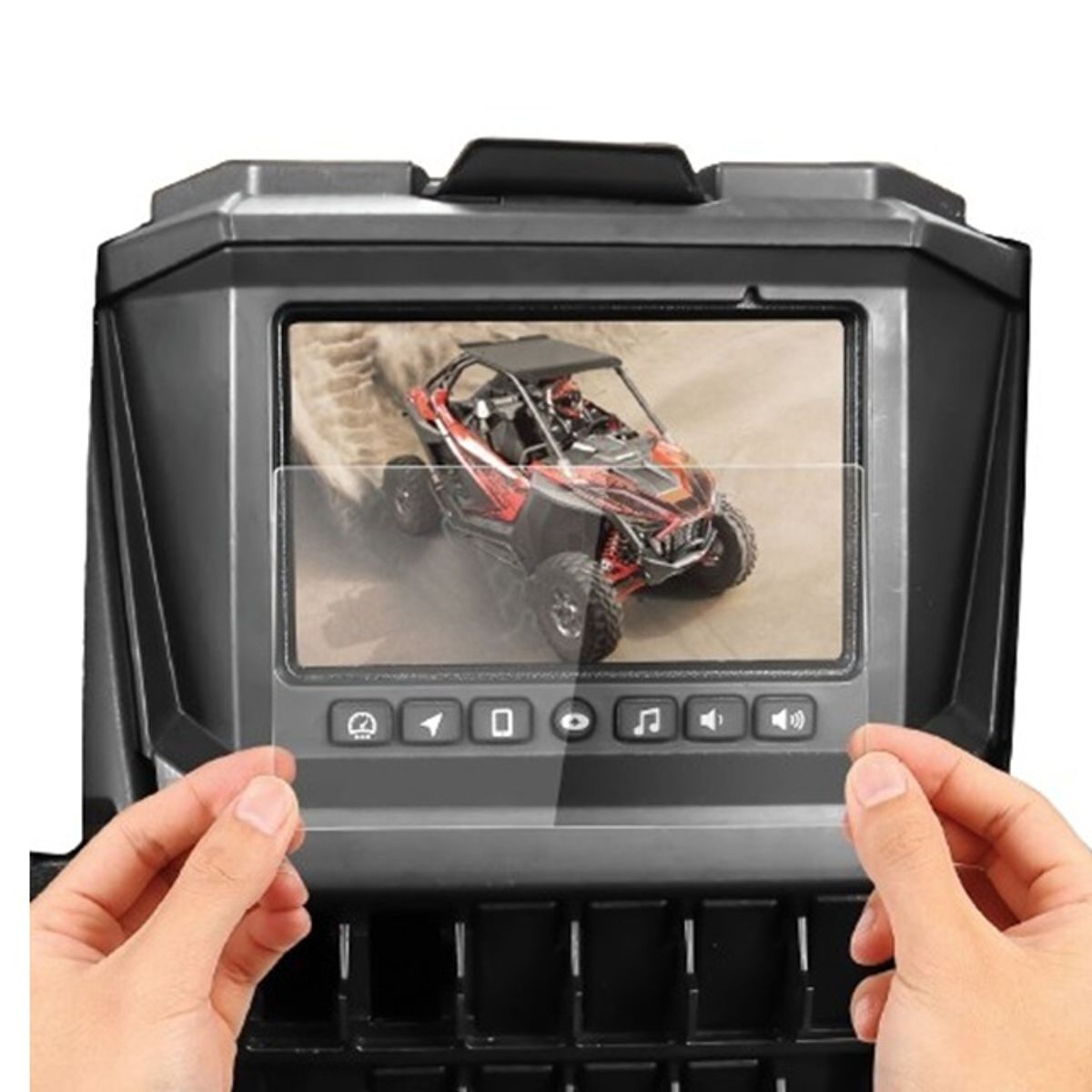 GENERICO - protector pantalla vidrio vidrio templado para radio carro