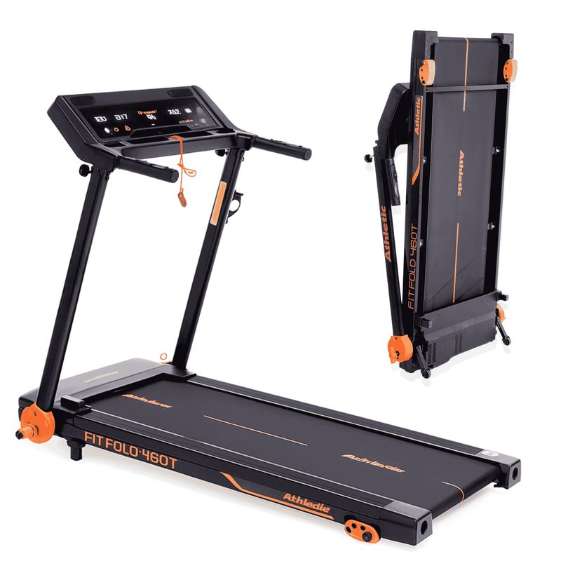 ATHLETIC - Trotadora Plegable 460T Athletic + Pantalla LED y Bluetooth