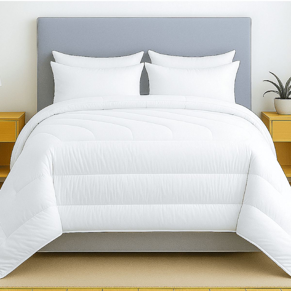 PLUMA LUNA - Plumon Cobija en pluma 100% - Goose - Ganso  Queen