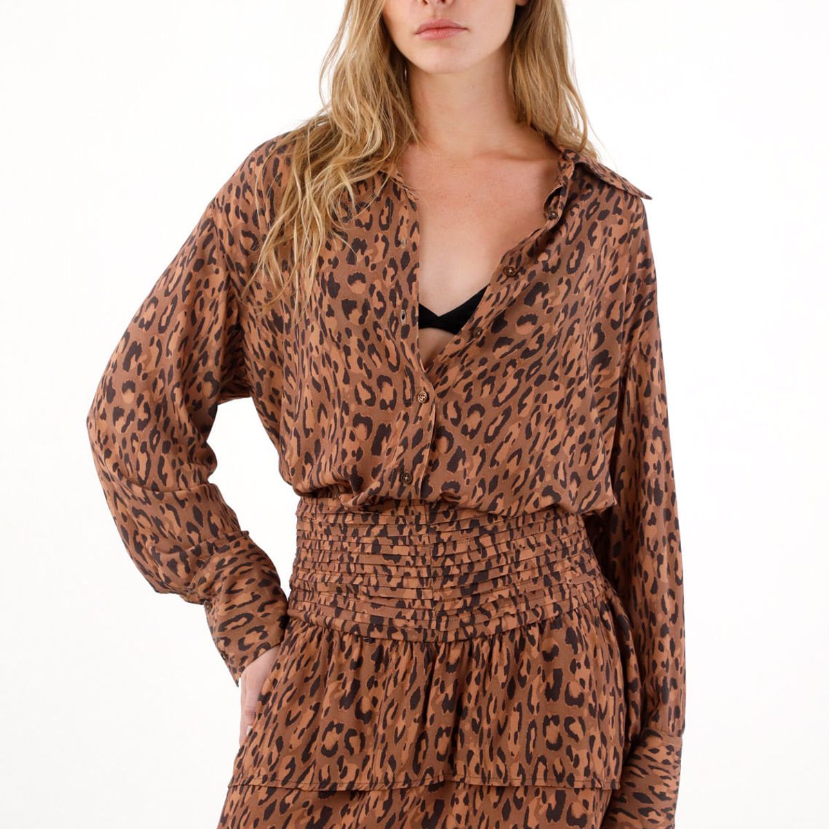 TENNIS - Camisa con estampado de animal print para mujer