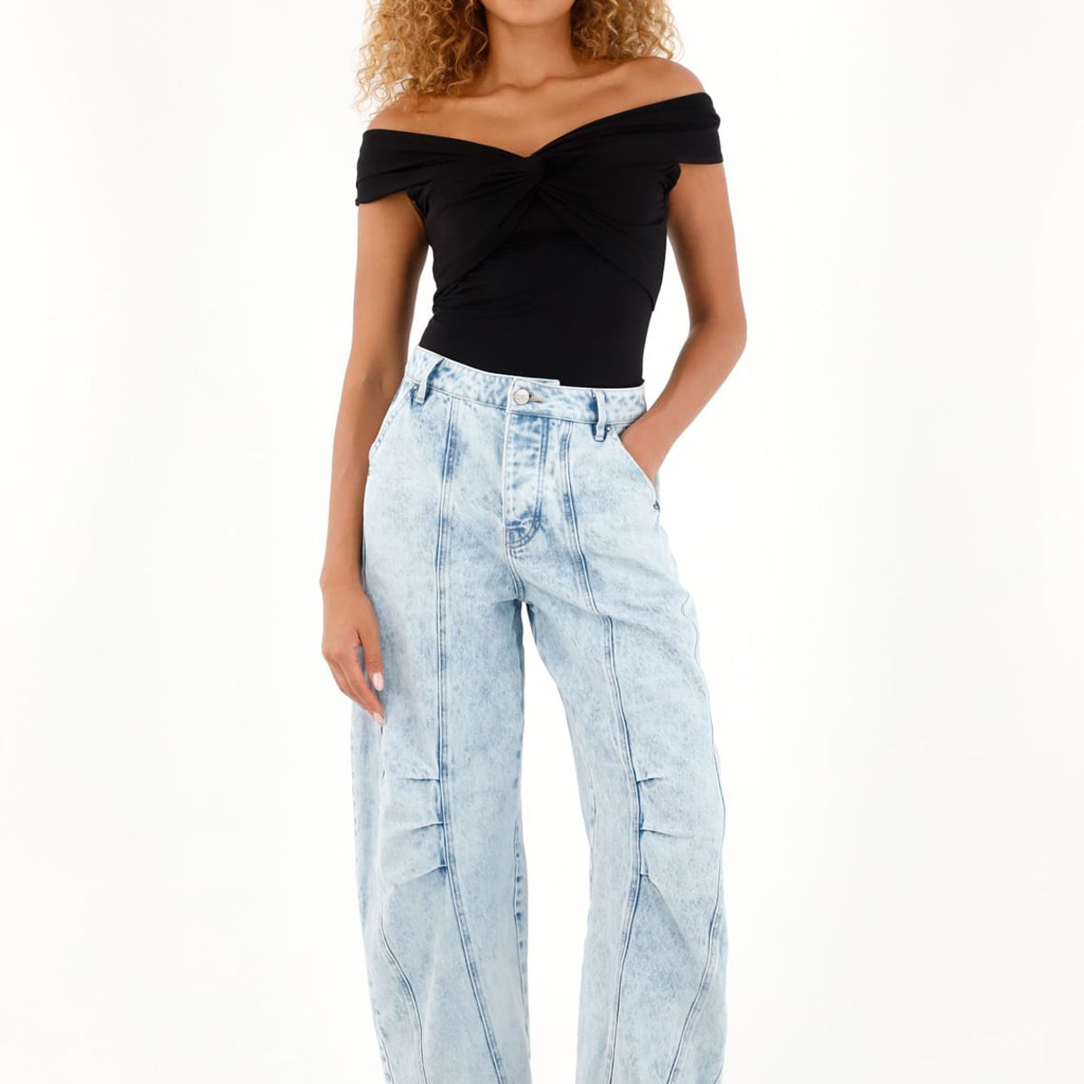 TENNIS - Jean Horseshoe tiro bajo para mujer