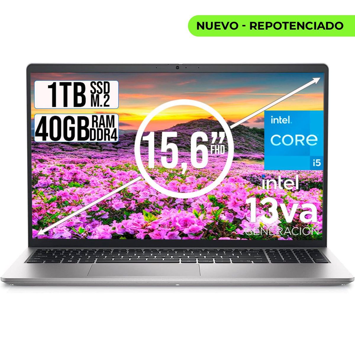 DELL - PORTATIL DELL INSPIRON INTEL CORE I5-1334U SSD 1TB RAM 40GB LED 15,6 FULL HD