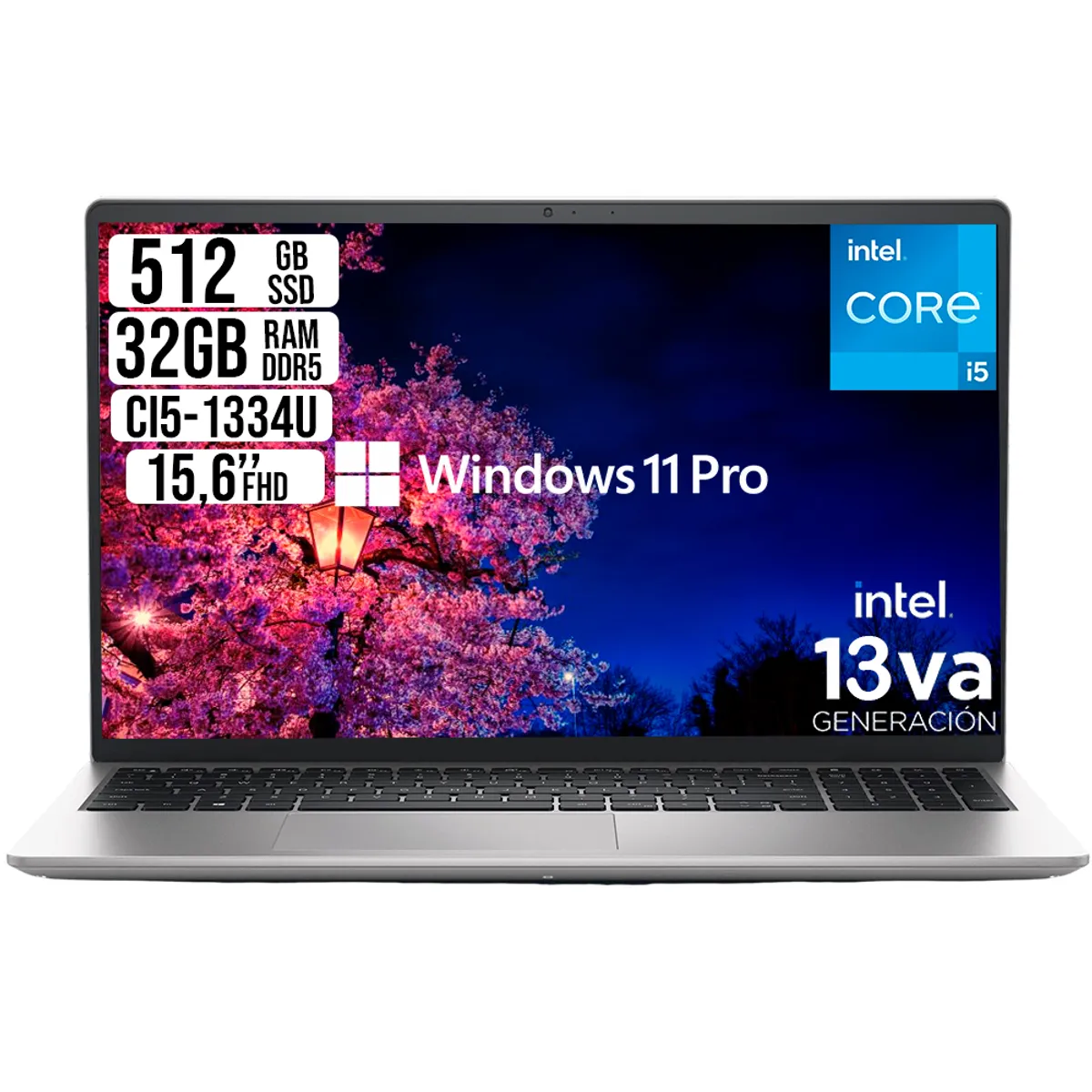 DELL - PORTATIL DELL PRO 15 ESSENTIAL INTEL CORE I5-1334U SSD 512GB RAM 32GB 15,6 FHD W11 PRO