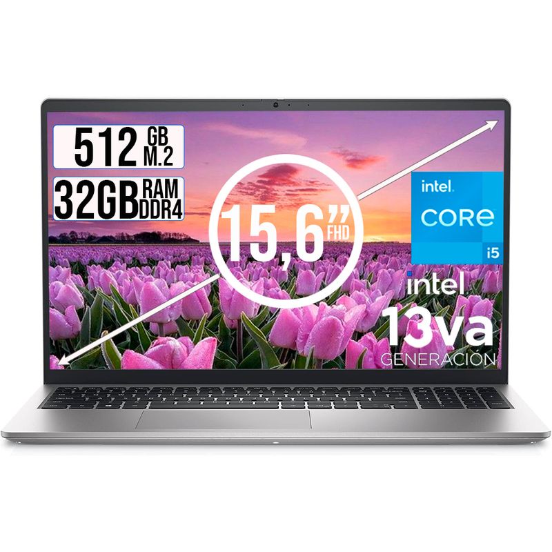 DELL - PORTATIL DELL INSPIRON INTEL CORE I5-1334U SSD 512GB RAM 32GB LED 15,6 FULL HD