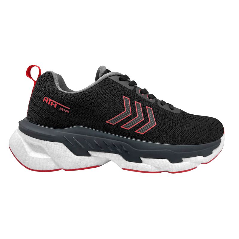 GENERICO - Tenis Deportivo Origen Wujan Ath  M03 Negro Rojo
