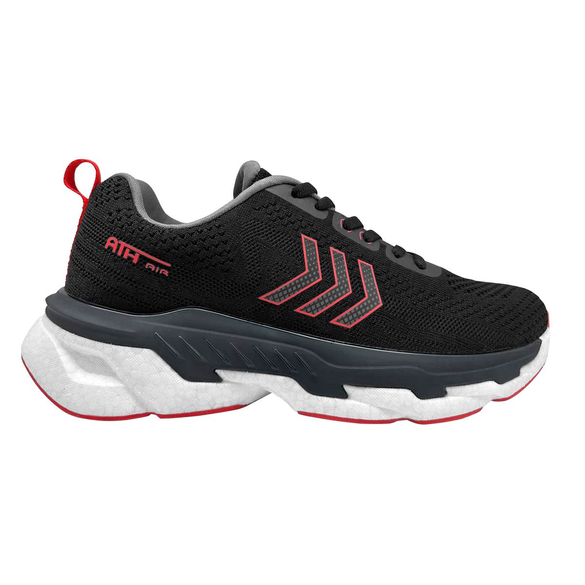 INCO - Tenis Deportivo Origen Wujan Ath  M03 Negro Rojo