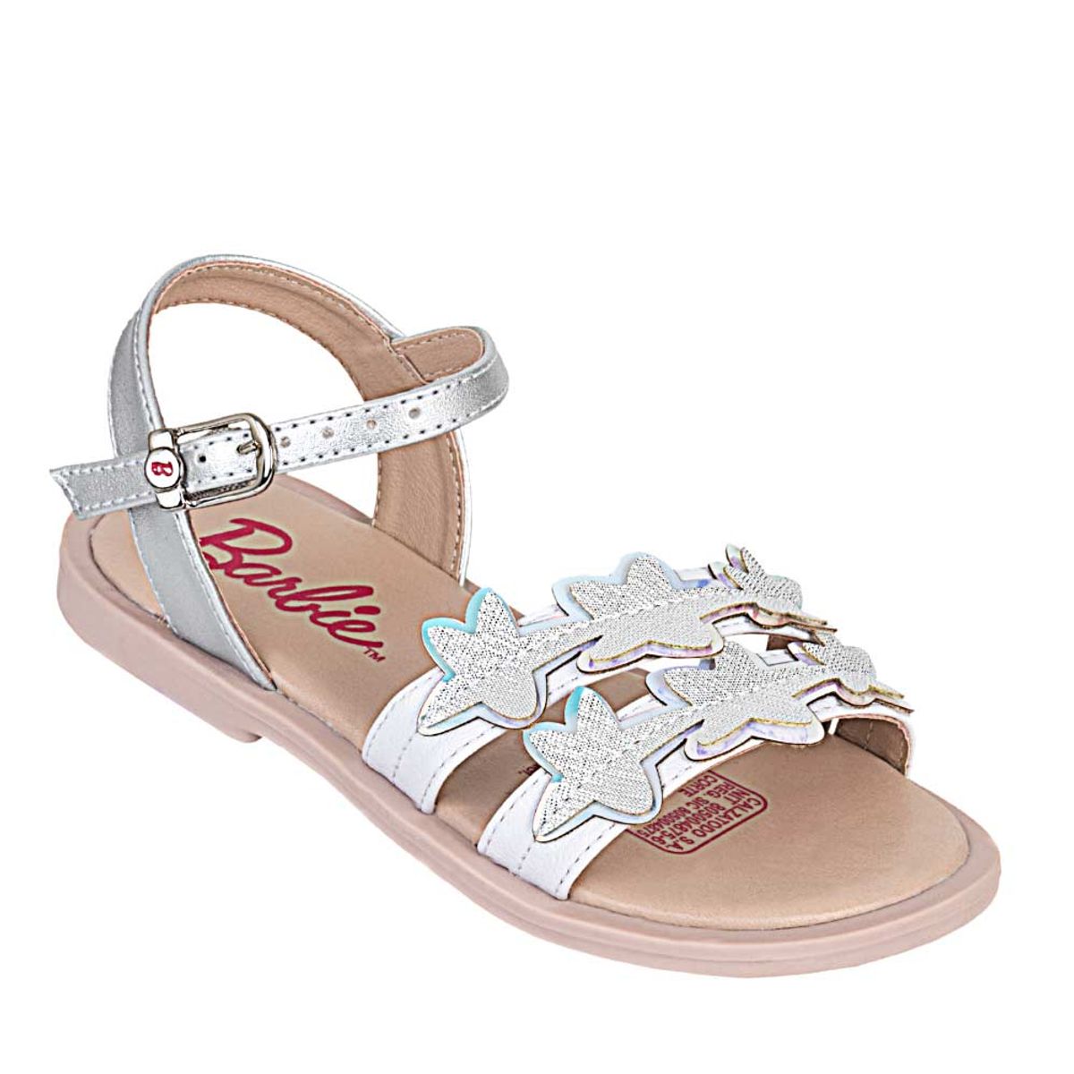 BARBIE - Sandalia Casual de Niña barbie Barbie bali Blanco