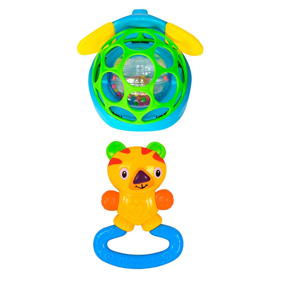 GENERICO - Sonajero Estimulación Temprana Bebé Juguete Elefante X 4 Pc