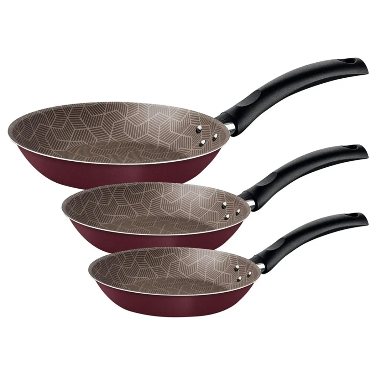 TRAMONTINA - Juego de Sartenes Tramontina Turim Starflon 3 Piezas 27899/417