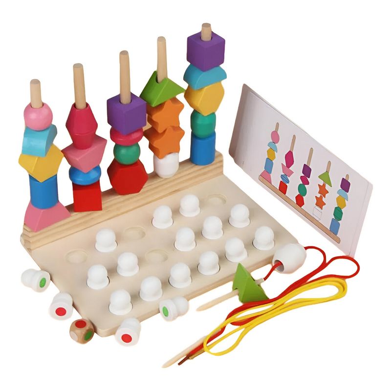GENERICO - Juego Tablero Pesca Colores Encastre Figuras Desarrollo