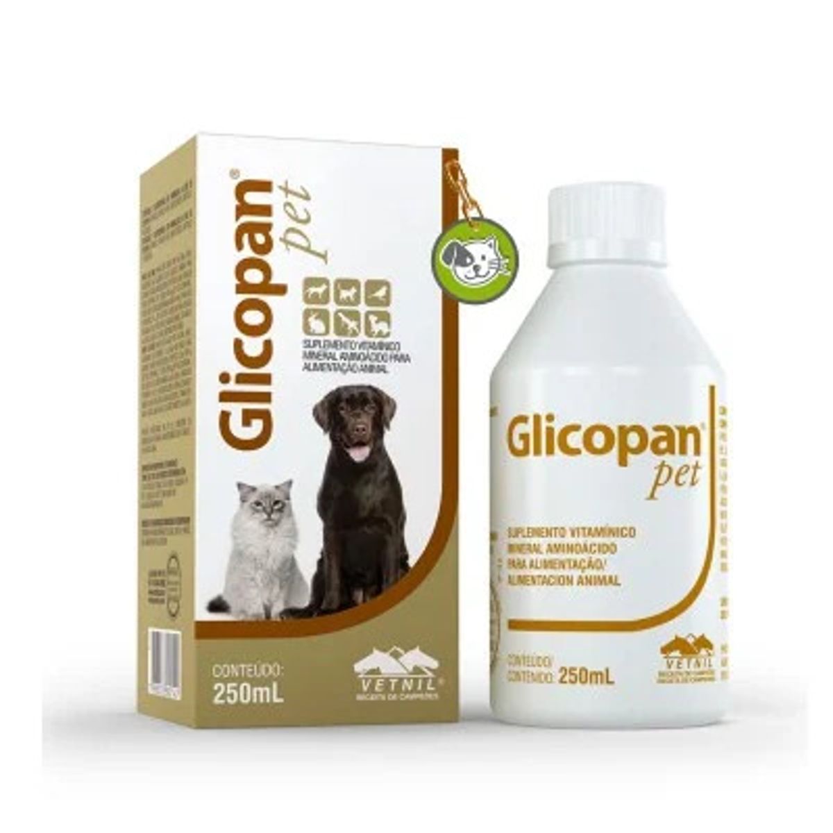 GENERICO - Suplemento Glicopan Pet para Perros y Gatos – Frasco 250 ml