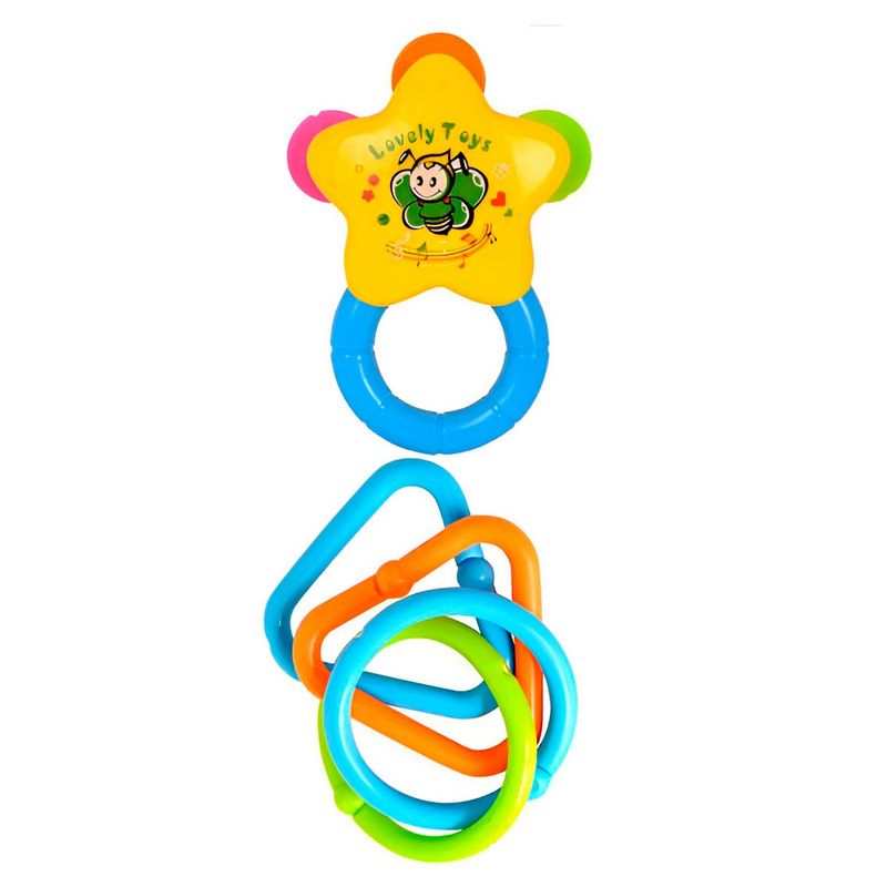 GENERICO - Sonajero Estimulación Temprana Bebé Juguete Elefante X 4 Pc