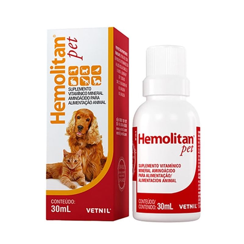 GENERICO - Suplemento Hematopoyético Hemolitan Pet – Frasco 30 ml