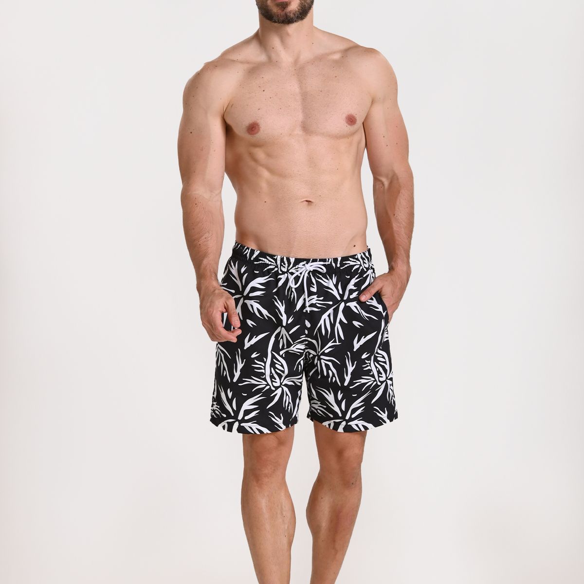 BELIFE - Pantaloneta sunny negra para hombre