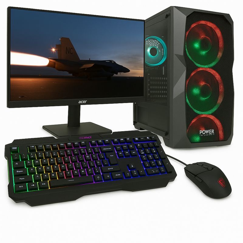 INTEL - Computador Gamer INTEL Core I5 14400 Ssd 512GB Ram 16GB  Monitor Acer 22