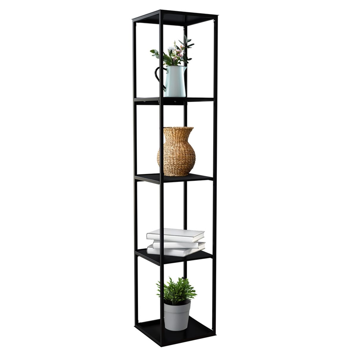 REJIPLAS - Mueble vertical 5 niveles pintado negro