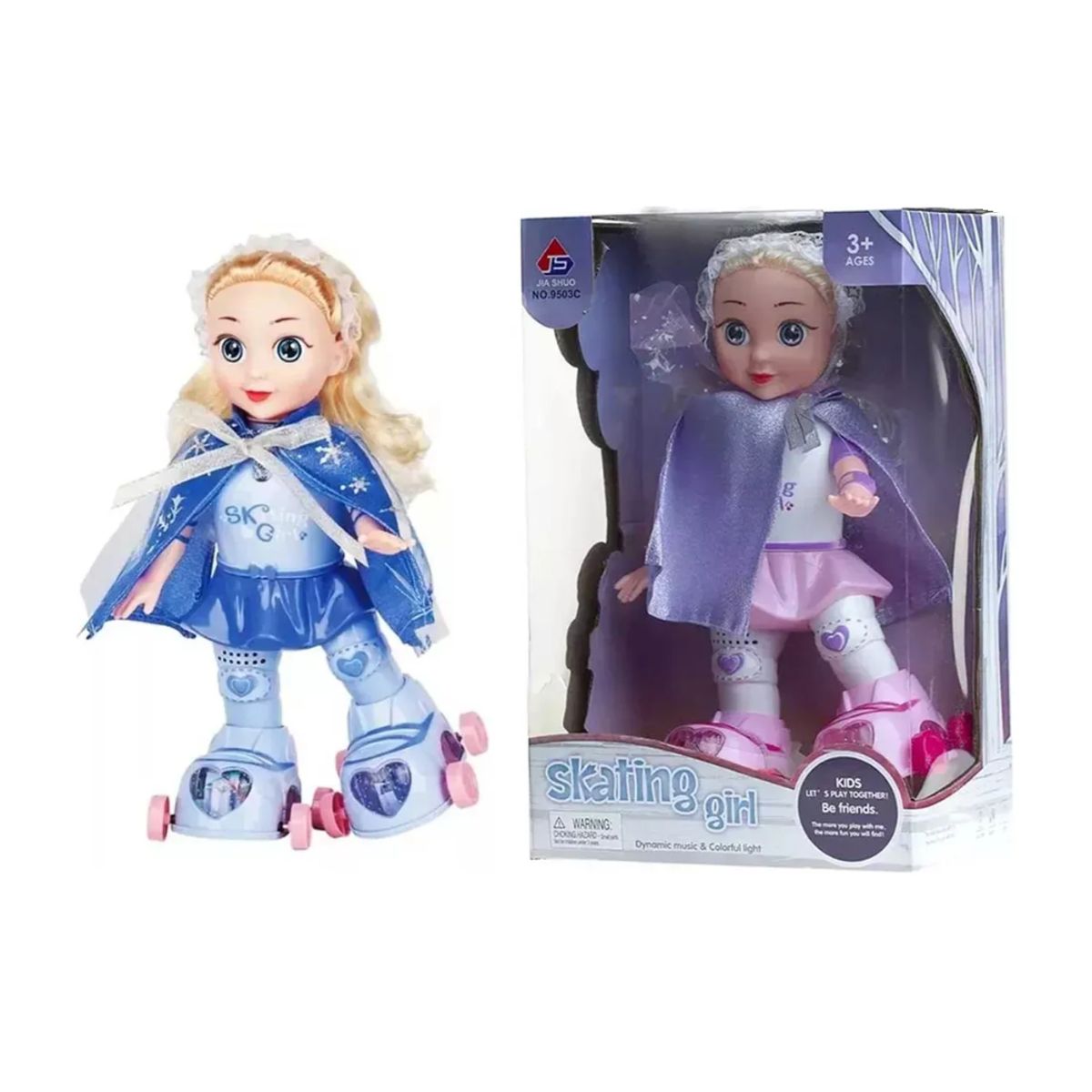 GENERICO - Muñeca Patinadora Luces Movimiento Juguete Musical Niñas