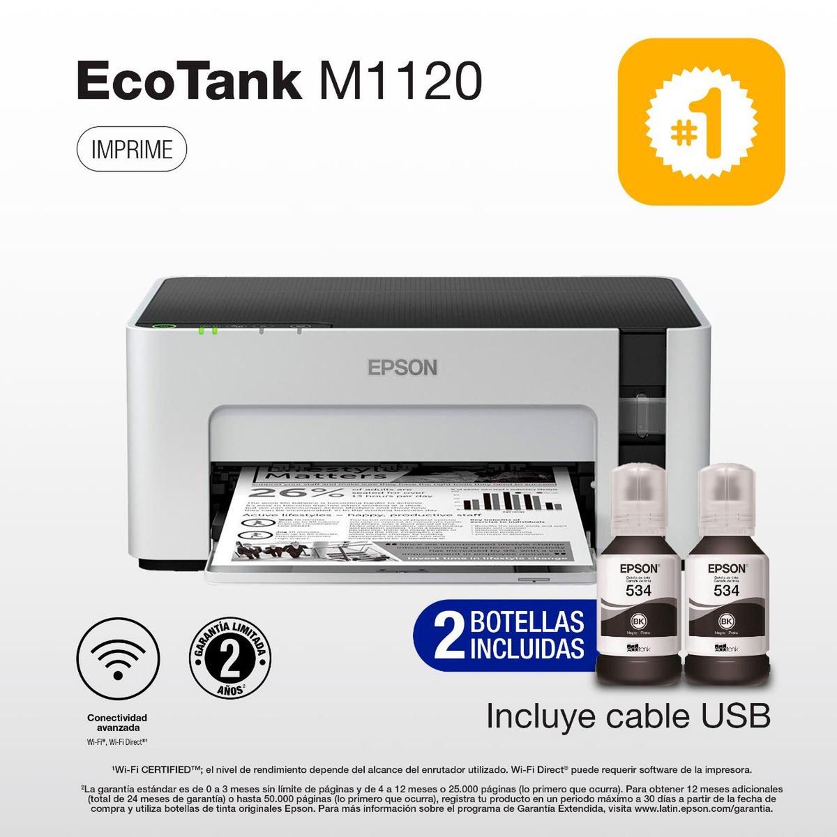 EPSON - Impresora Epson EcoTank M1120