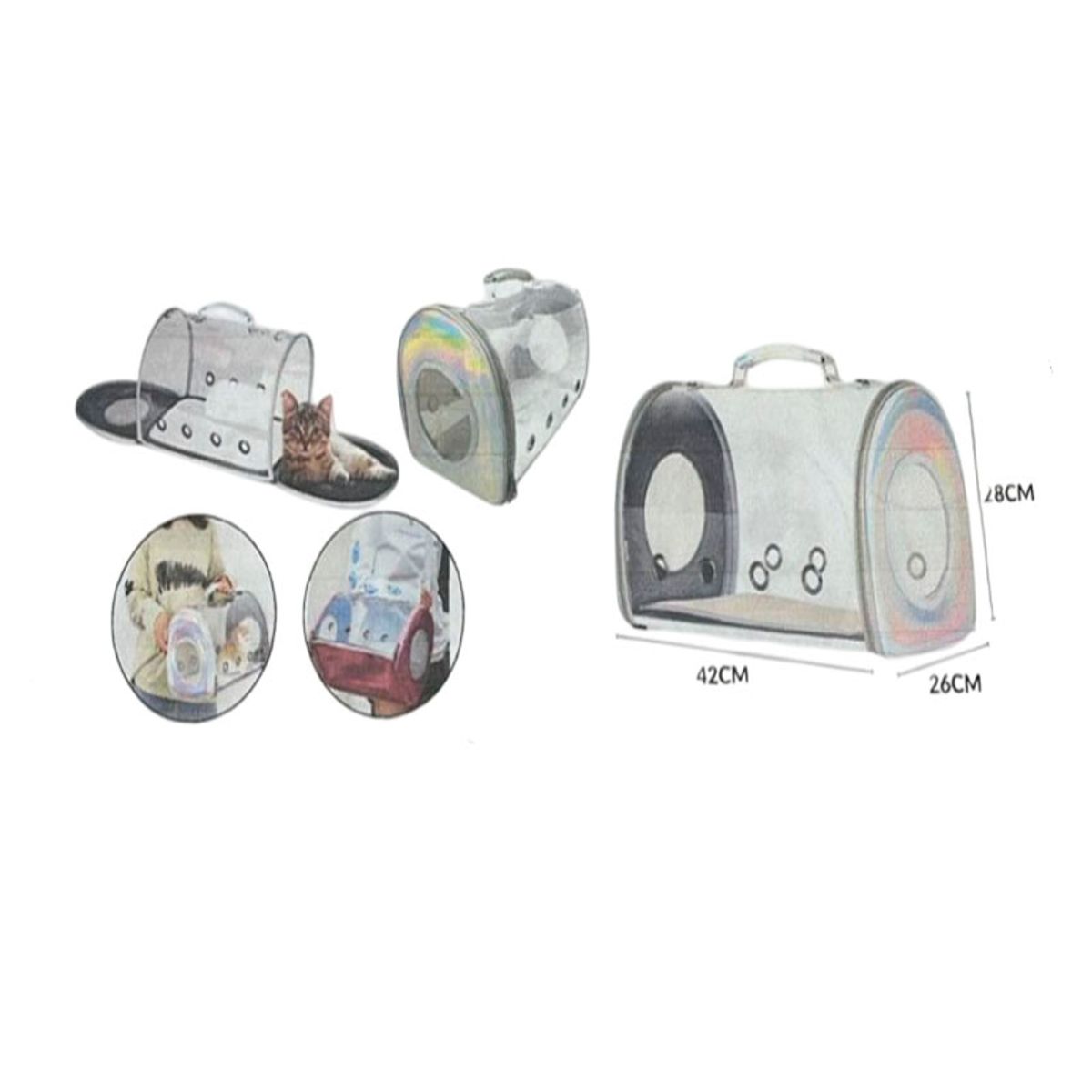 GENERICO - Guacal porta Mascotas Pets GAB-001