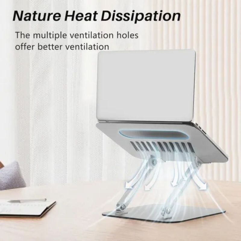 GENERICO - Soporte Elevado De Aluminio Para Pc Portátil Entrega Inmedia