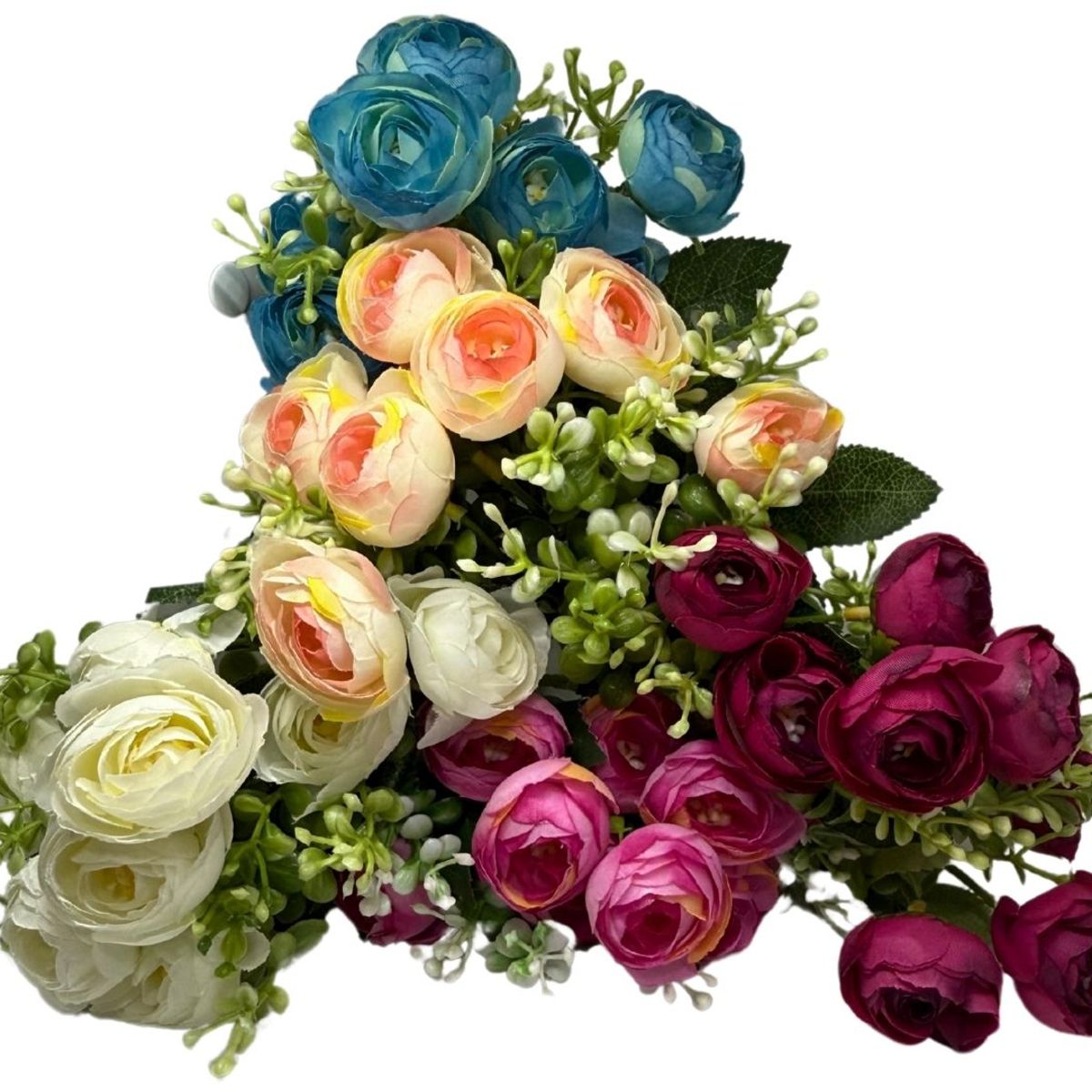 MAZUGI - Ramo De Peonias Flores Decorativa Artificial 8 Flores 1 Ramo