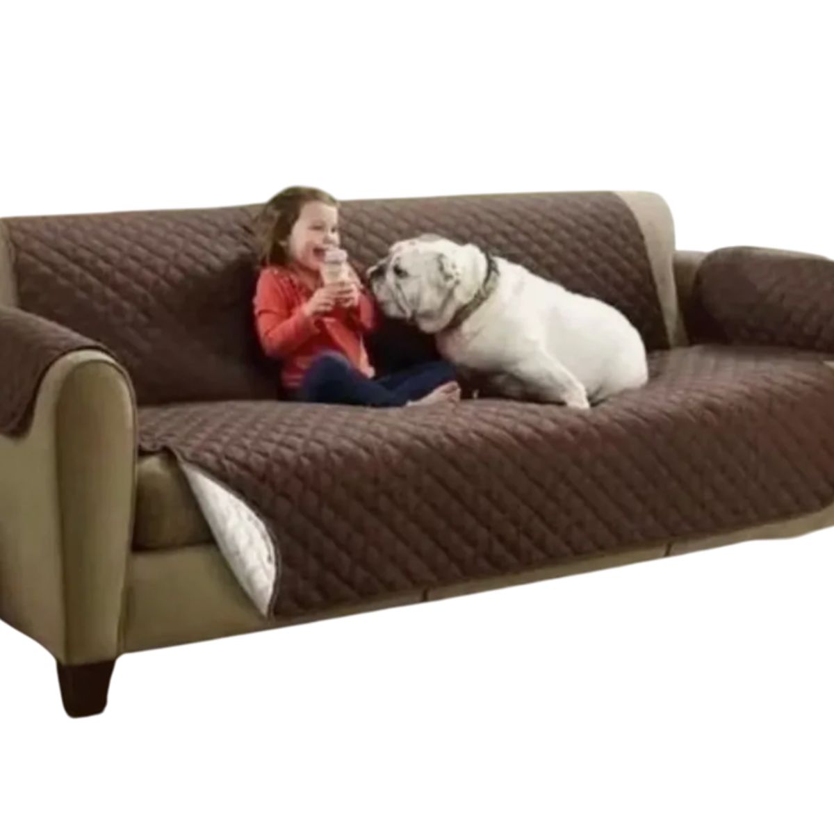 GENERICO - Protector Sofa Forro Mueble Doble Faz 3 Puestos Antiderrame