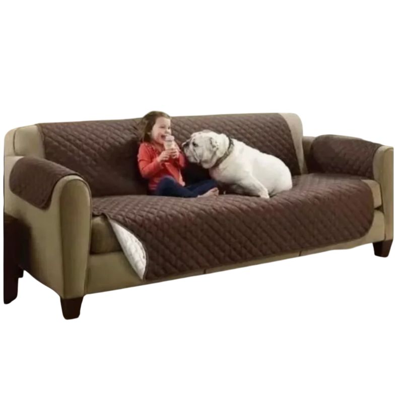 GENERICO - Protector Sofa Forro Mueble Doble Faz 3 Puestos Antiderrame