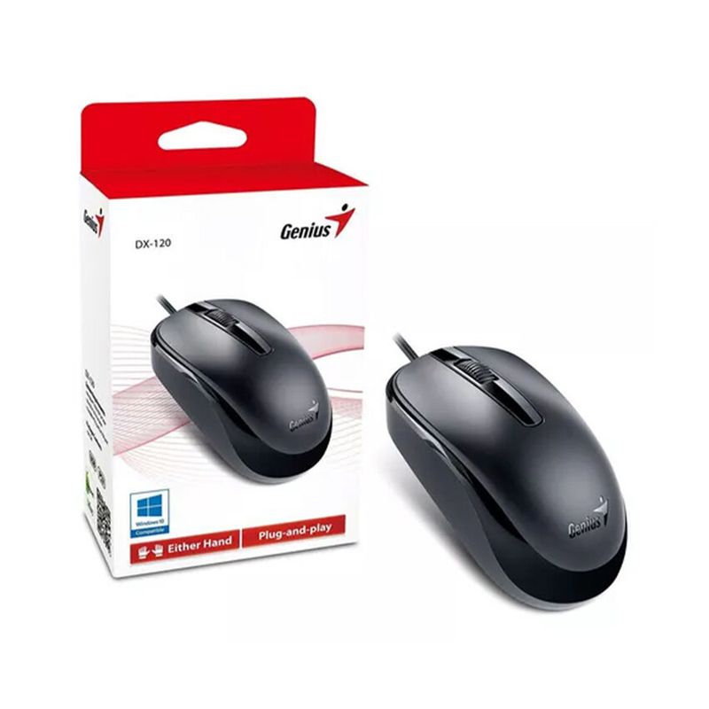 GENIUS ACCESORIOS  DE  TECNOLOGIA - Mouse USB Genius DX-120 Negro