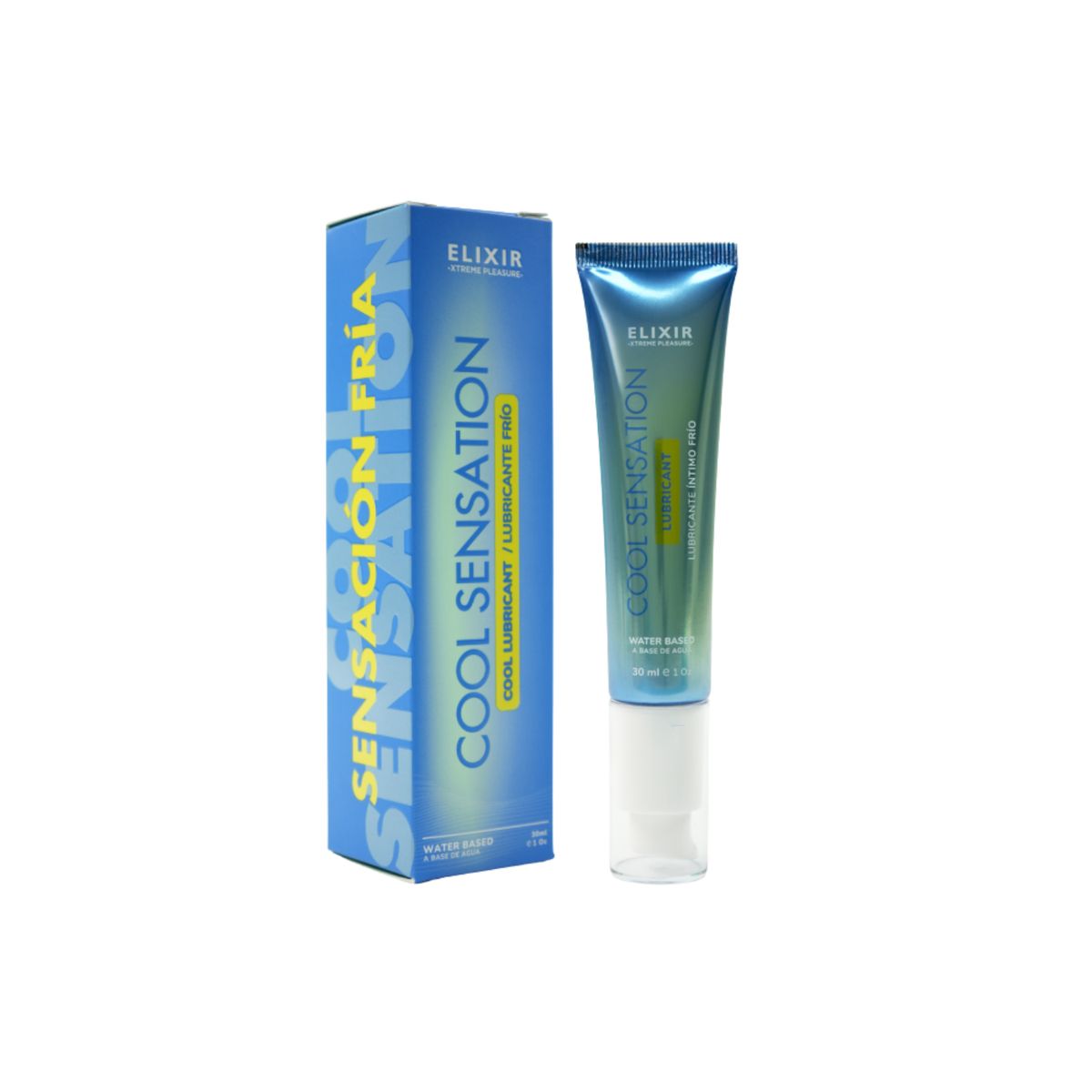 ELIXIR - Lubricante Íntimo Frío Cool Sensation Mentolado Elixir x 30