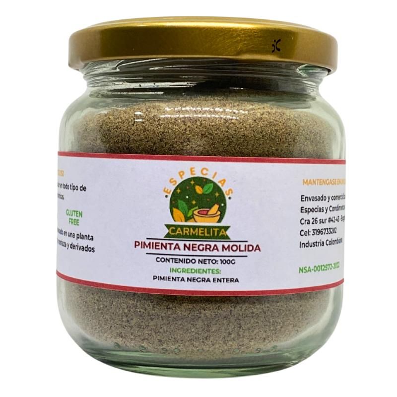 GENERICO - Pimienta Negra Molida x 100 gr
