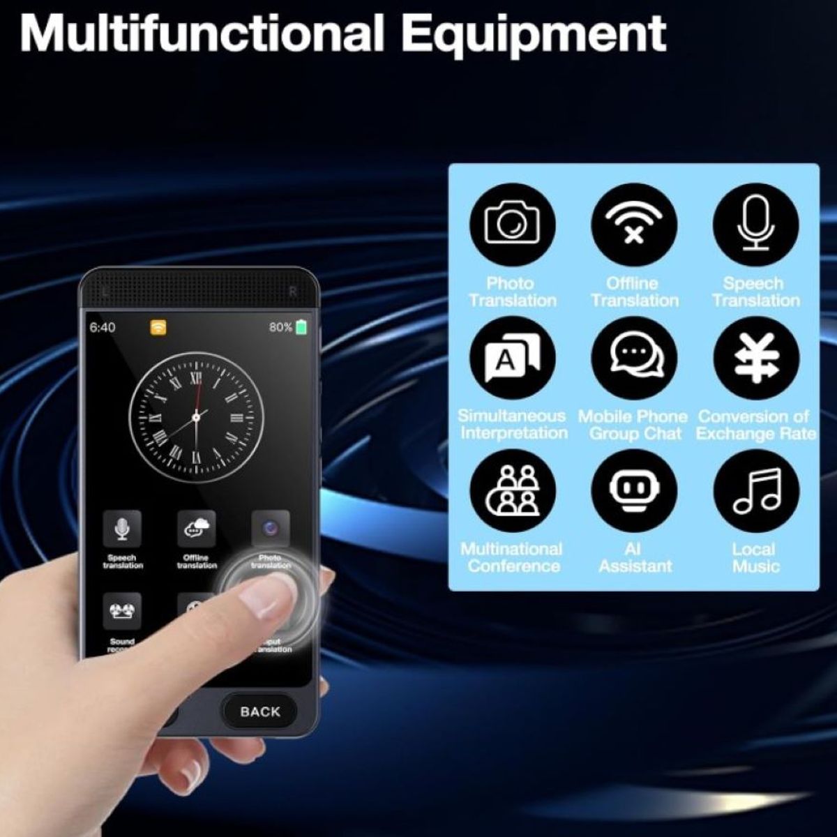 ZHOPI CO - Traductor De Idiomas Inteligente Translator De Voz