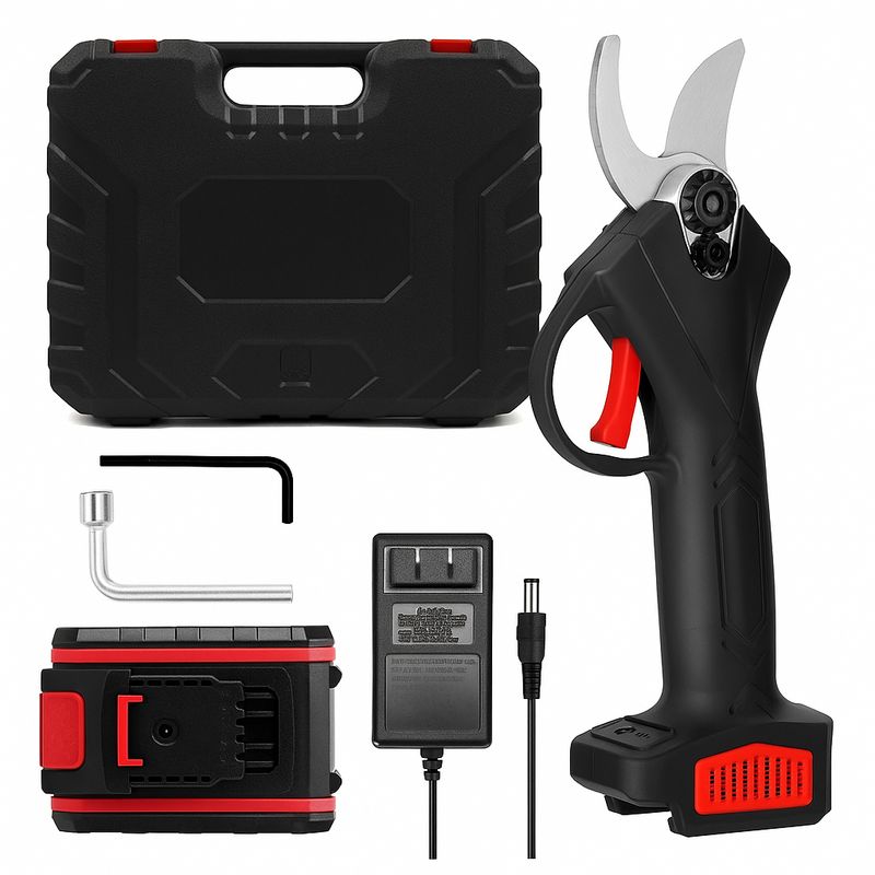 GENERICO - Tijera de Podar Eléctrica 24 V Recargable con Estuche