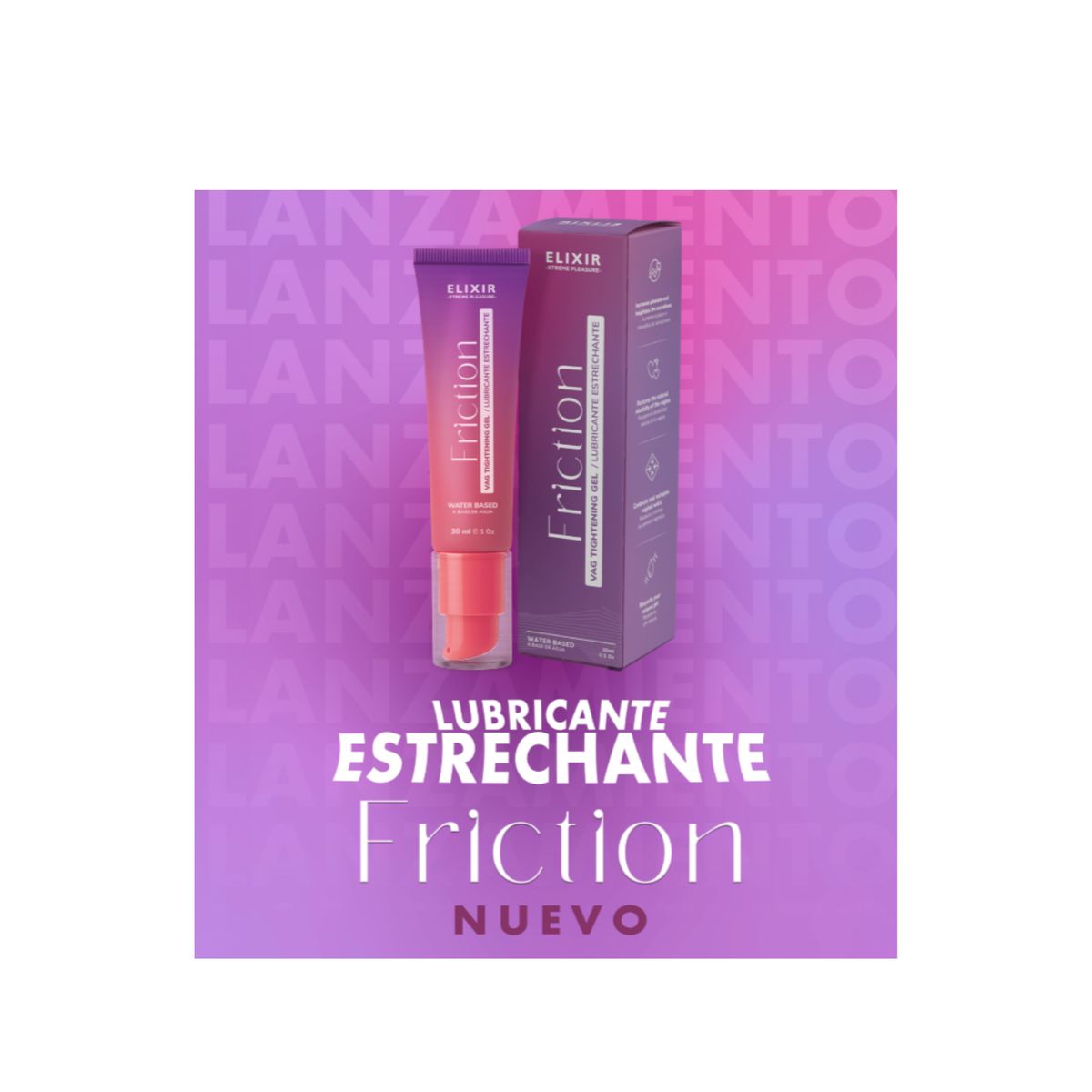 ELIXIR - Lubricante Íntimo Estrechante Friction Elixir x 30 Ml