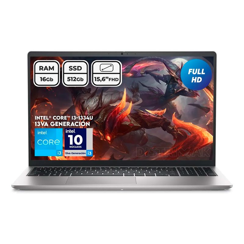 DELL - Portátil Dell Inspiron 3530 Core I5-1334u 16gb Ssd 512gb 15.6 Fhd