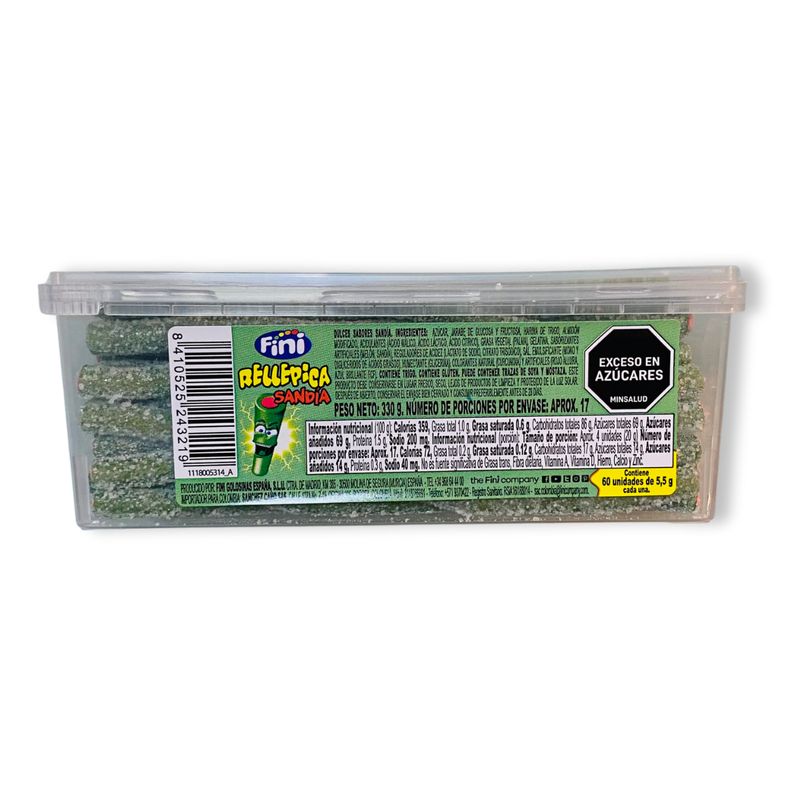 FINI - Goma Cable Rellepica Pitufo Sandia X 400 gr Fini