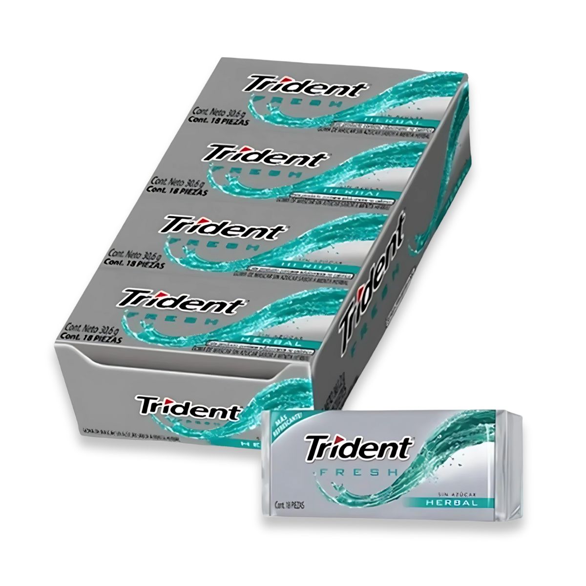 TRIDENT - Chicles Trident Display X12uds Fresh herbal