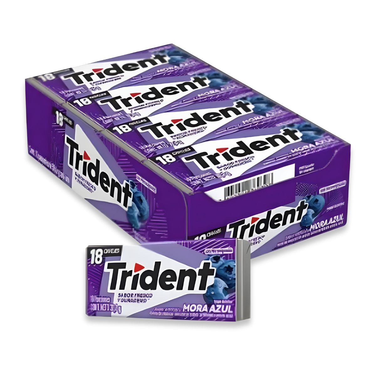 TRIDENT - Chicles Trident Display X12uds Mora azul