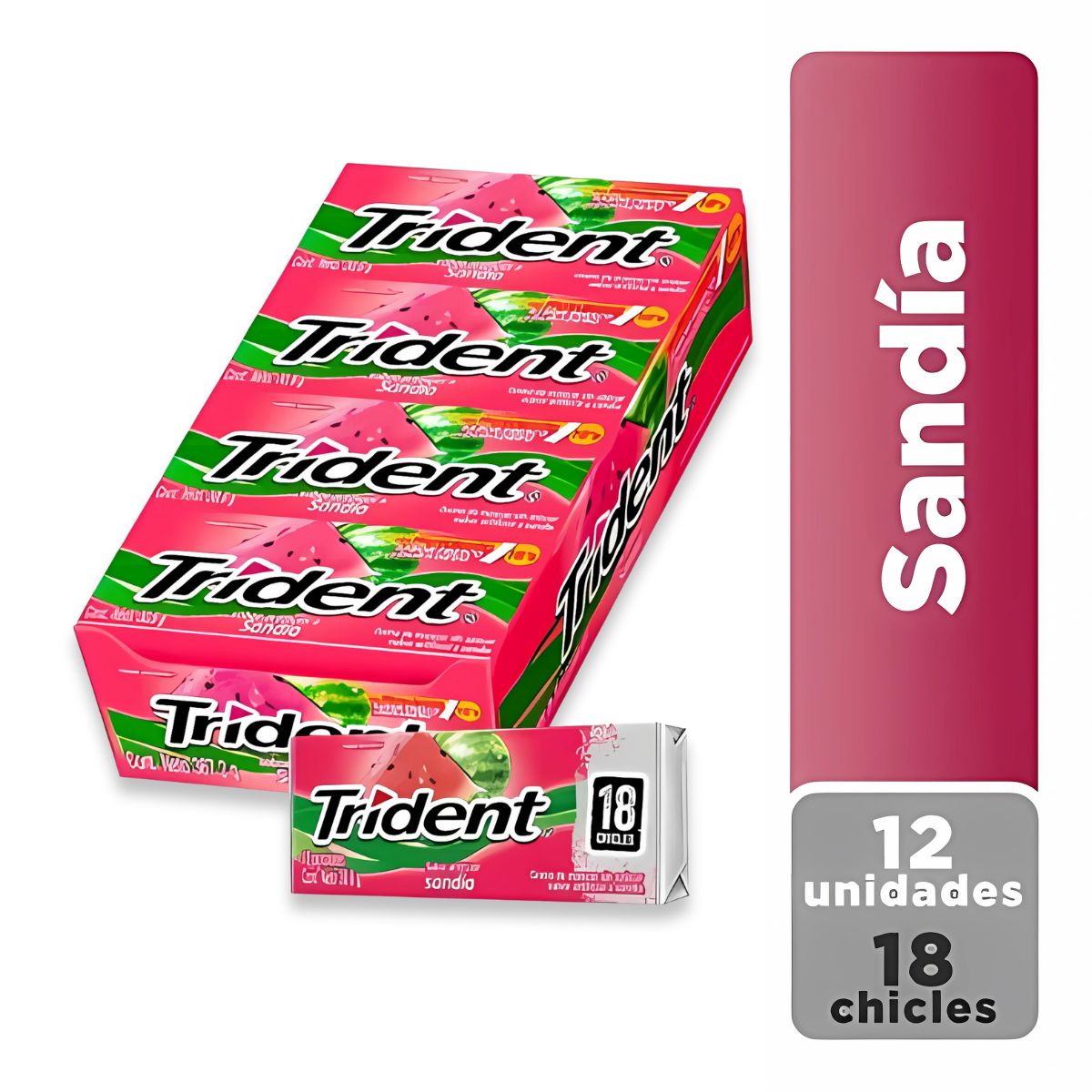 TRIDENT - Chicles Trident Display X12uds Sandia