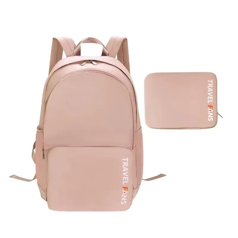 GENERICO - MOCHILA MALETA MALETIN BOLSO VIAJE PLEGABLE IMPERMEABLE GYM-ROSA