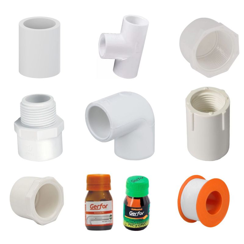 GERFOR - Accesorios Para Tuberia Presion 1/2 - Paquete por 193 unds