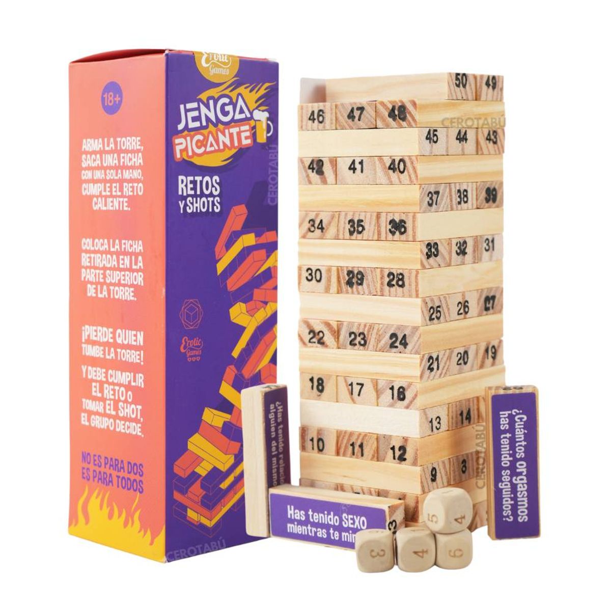 GENERICO - Juego De Mesa Para Adultos Torre Jenga Picante